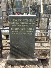 Пивоварова Мира Цалеровна, Москва, Востряковское кладбище